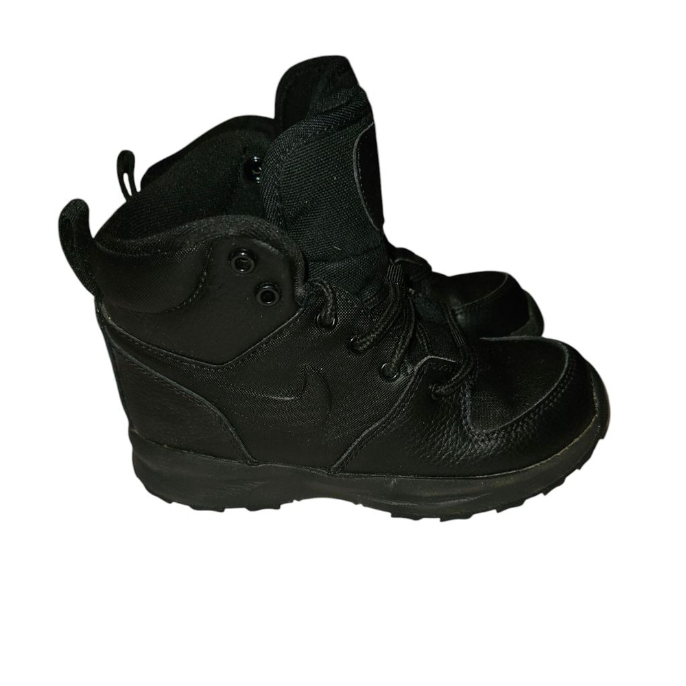 Nike Manoa LTR Boots Shoes BQ5373-001 Black Kids Size 12C